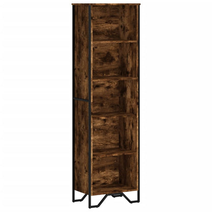 vidaXL Bookcase Smoked Oak 50x31x169 cm Engineered Wood 2