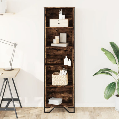 vidaXL Bookcase Smoked Oak 50x31x169 cm Engineered Wood 3