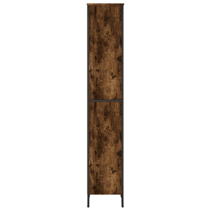 vidaXL Bookcase Smoked Oak 50x31x169 cm Engineered Wood 5