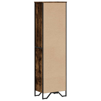 vidaXL Bookcase Smoked Oak 50x31x169 cm Engineered Wood 6