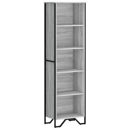 vidaXL Bookcase Grey Sonoma 50x31x169 cm Engineered Wood 2