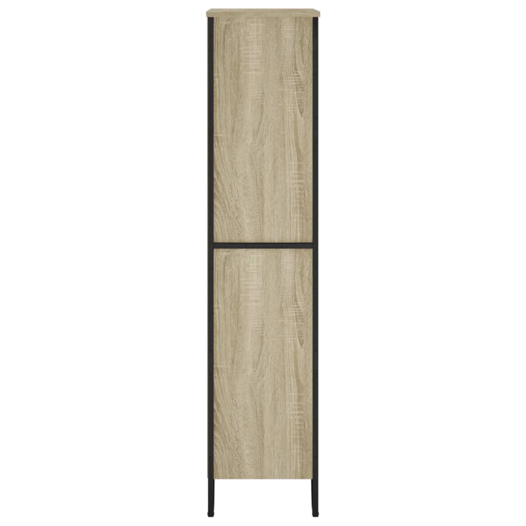 vidaXL Bookcase Sonoma Oak 80x31x137.5 cm Engineered Wood 5