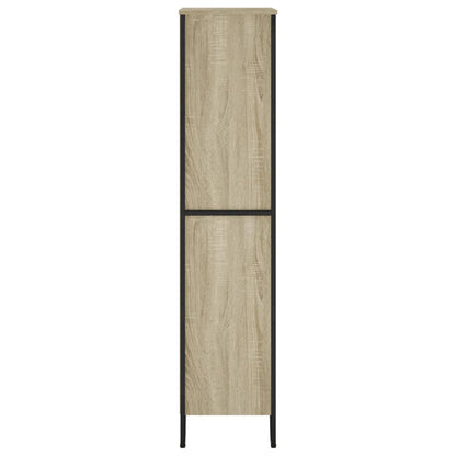 vidaXL Bookcase Sonoma Oak 80x31x137.5 cm Engineered Wood 5