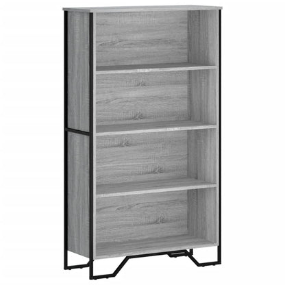 vidaXL Bookcase Grey Sonoma 80x31x137.5 cm Engineered Wood 2