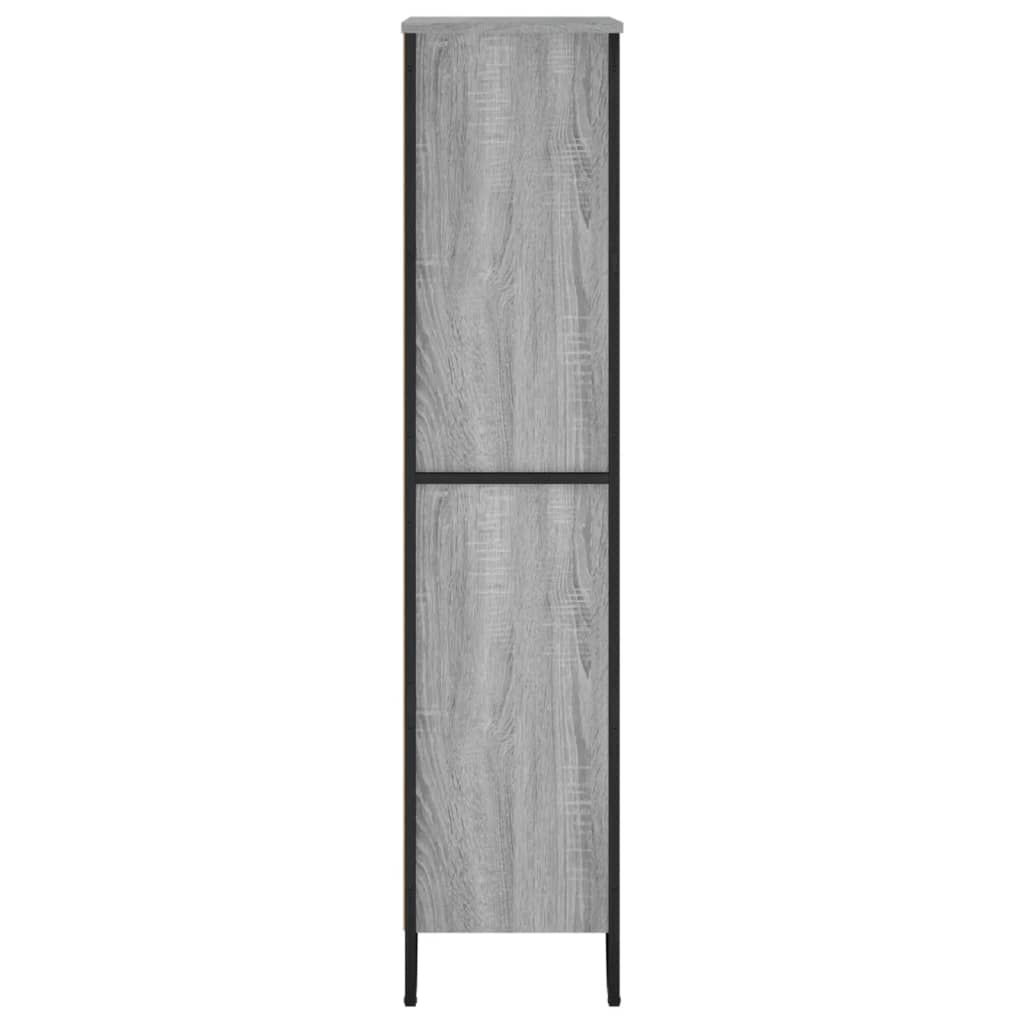 vidaXL Bookcase Grey Sonoma 80x31x137.5 cm Engineered Wood 5