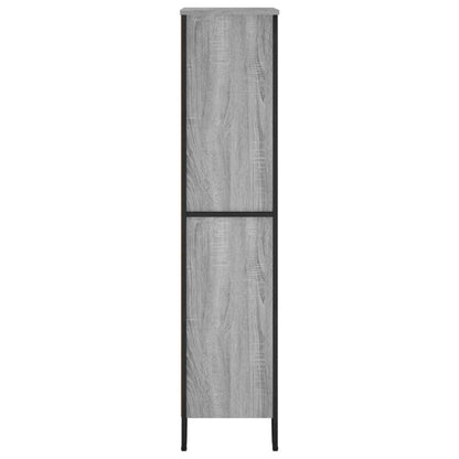vidaXL Bookcase Grey Sonoma 80x31x137.5 cm Engineered Wood 5