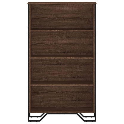 vidaXL Bookcase Brown Oak 80x31x137.5 cm Engineered Wood 4