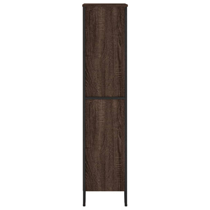 vidaXL Bookcase Brown Oak 80x31x137.5 cm Engineered Wood 5