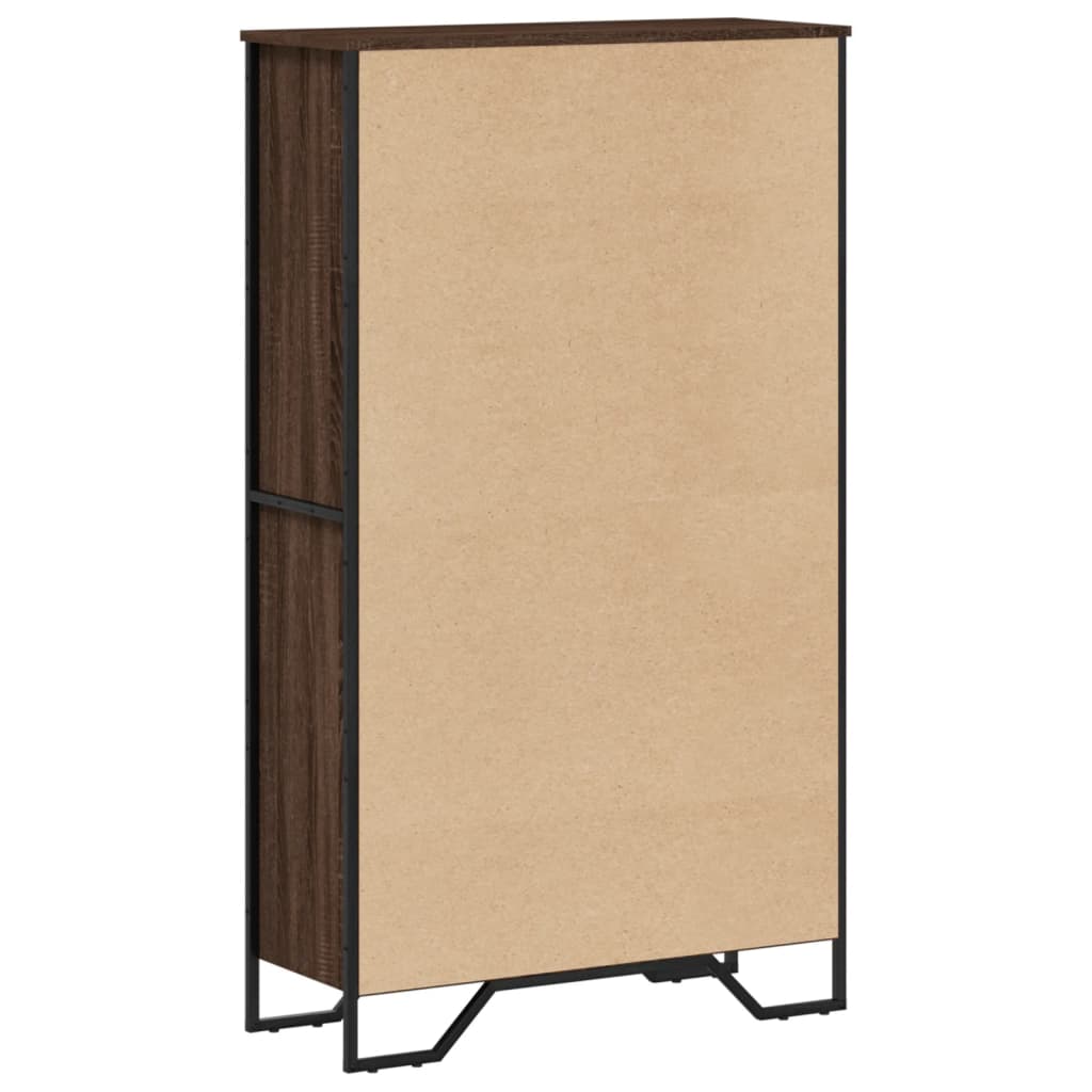 vidaXL Bookcase Brown Oak 80x31x137.5 cm Engineered Wood 6