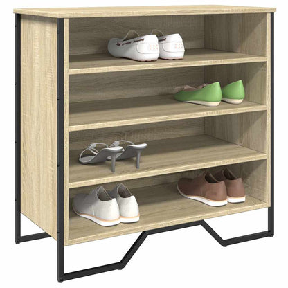 vidaXL Shoe Cabinet Sonoma Oak 80x38x78 cm Engineered Wood 1