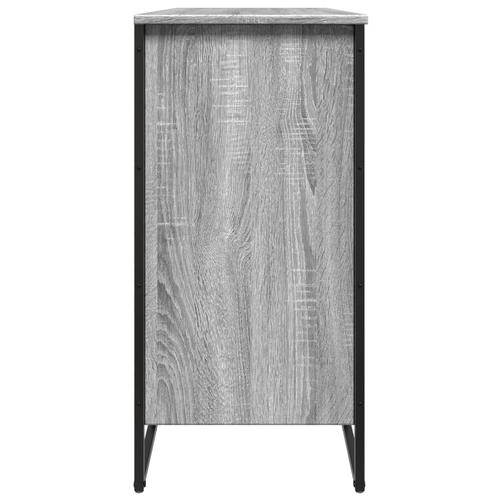 vidaXL Shoe Cabinet Grey Sonoma 80x38x78 cm Engineered Wood 5