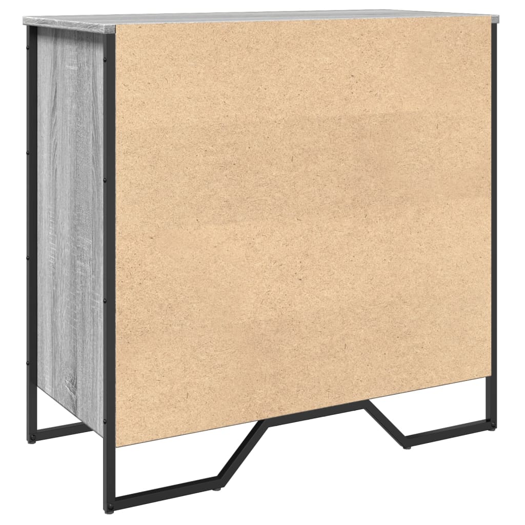 vidaXL Shoe Cabinet Grey Sonoma 80x38x78 cm Engineered Wood 6