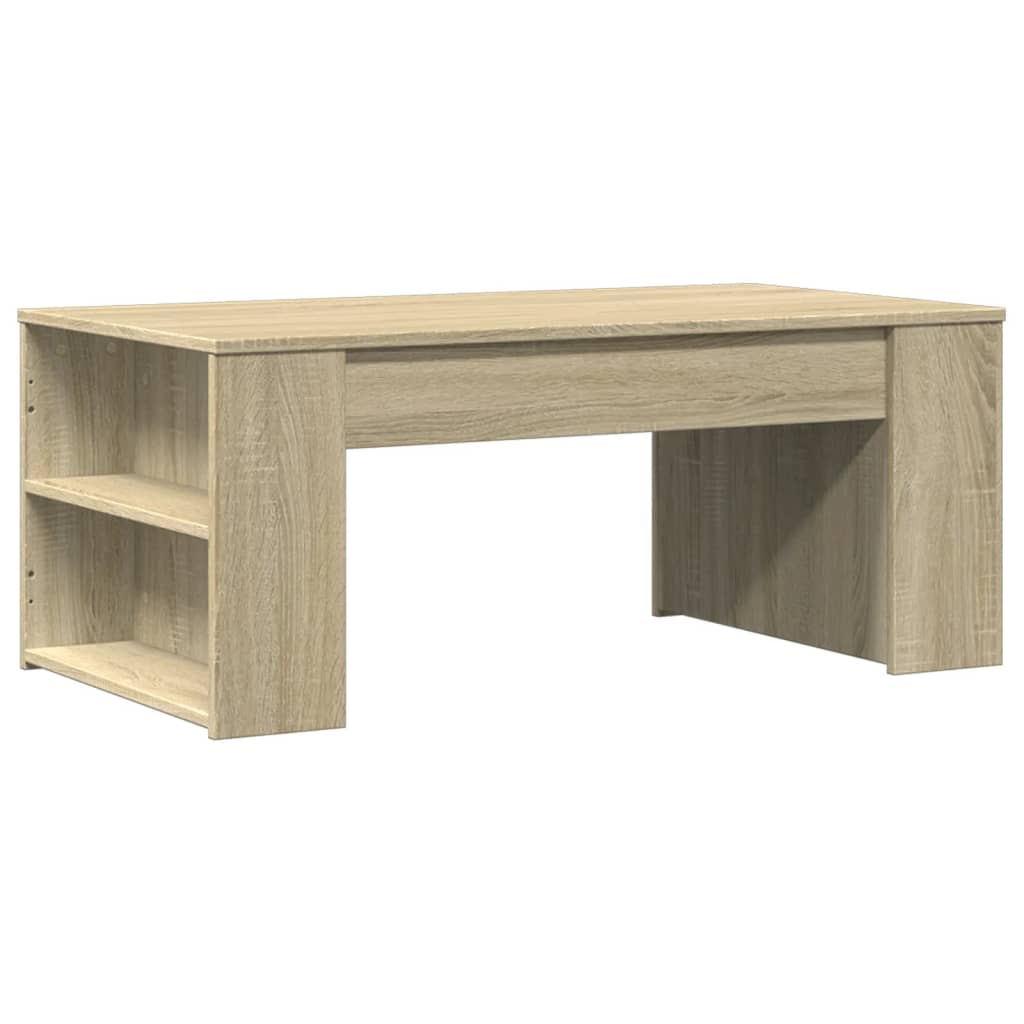 vidaXL Coffee Table Sonoma Oak 102x55x42 cm Engineered Wood 2
