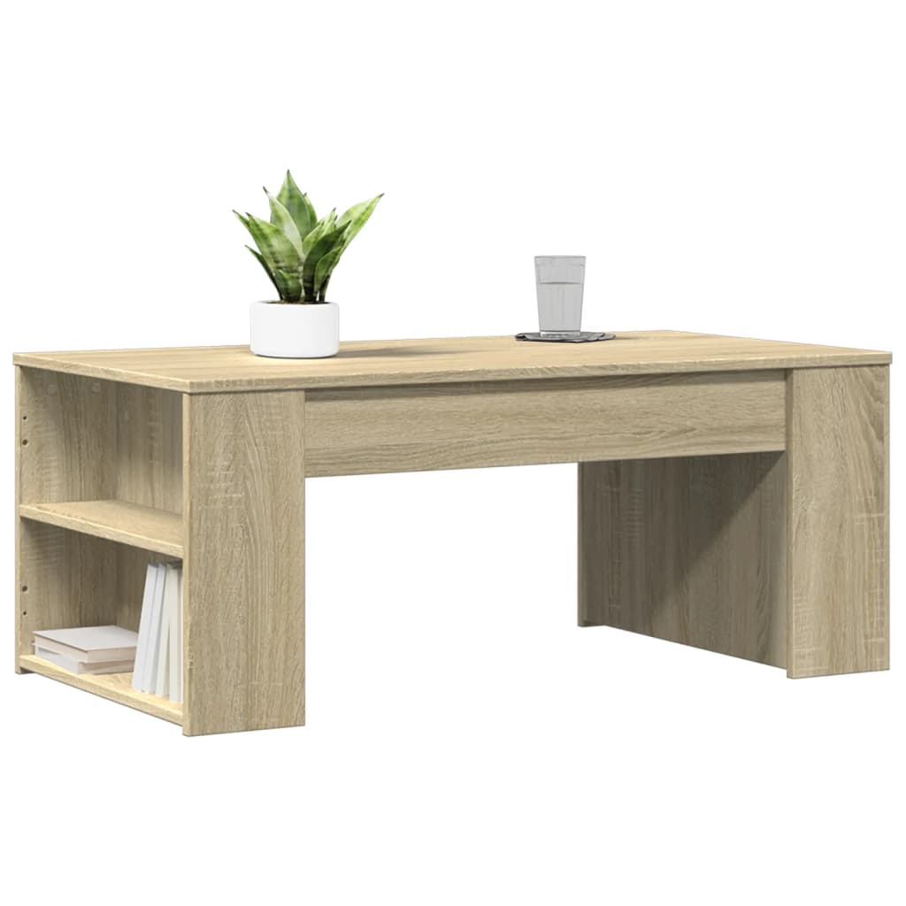 vidaXL Coffee Table Sonoma Oak 102x55x42 cm Engineered Wood 3