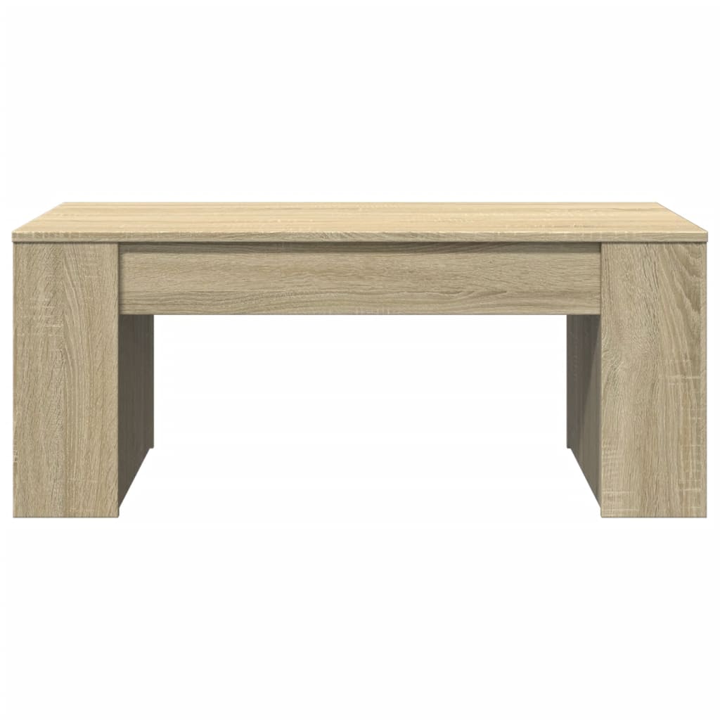 vidaXL Coffee Table Sonoma Oak 102x55x42 cm Engineered Wood 4