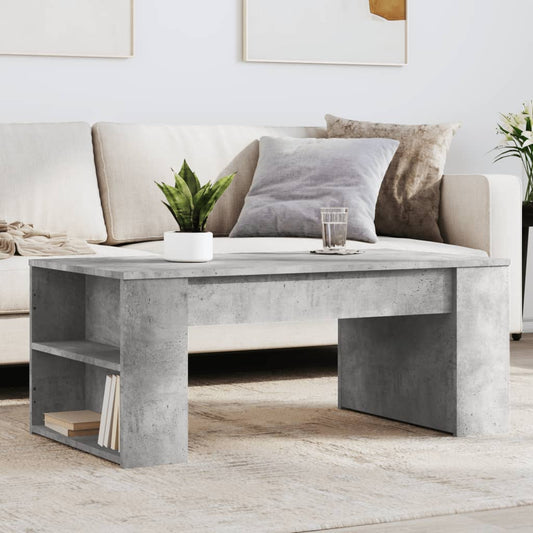 vidaXL Coffee Table Concrete Grey 102x55x42 cm Engineered Wood 1