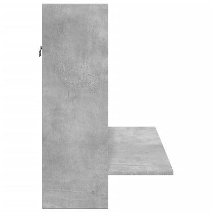 vidaXL Wall-Mounted Desk Concrete Grey 105x48x75 cm Engineered Wood 5