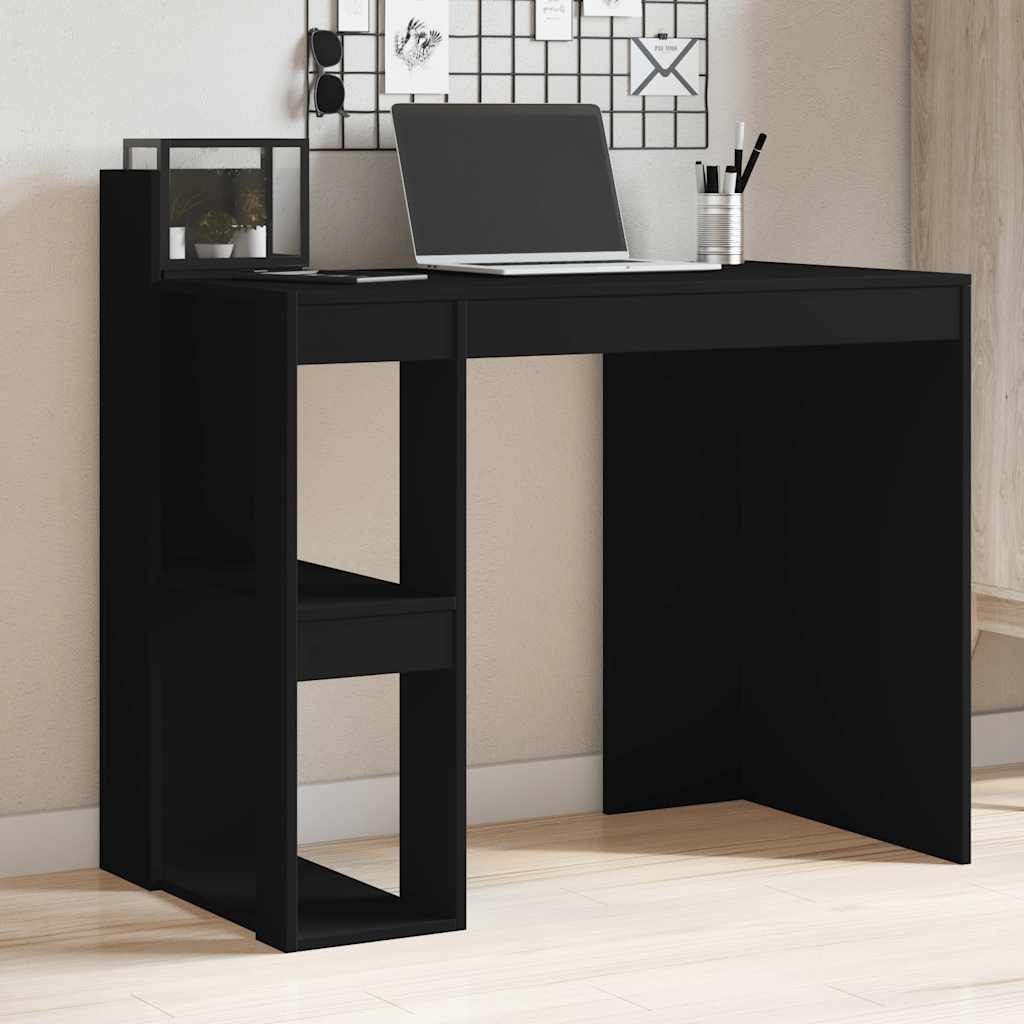 Office Desk 103,5x56,5x94 cm Engineered Wood Black