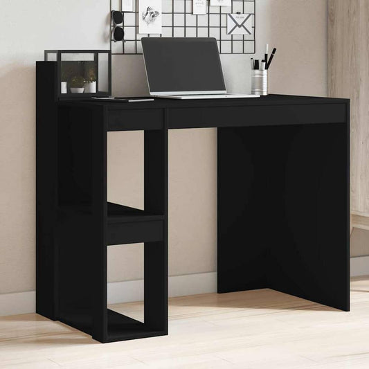 Office Desk 103,5x56,5x94 cm Engineered Wood Black