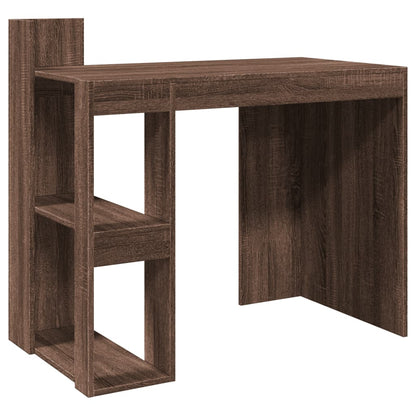 vidaXL Office Desk Brown Oak 103.5x56.5x94 cm Engineered Wood 2