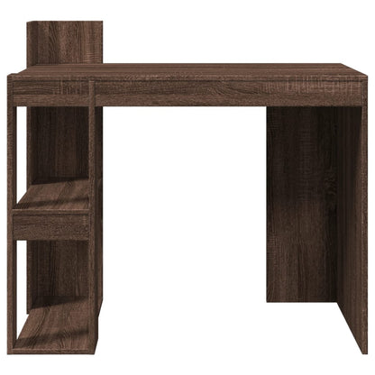 vidaXL Office Desk Brown Oak 103.5x56.5x94 cm Engineered Wood 4