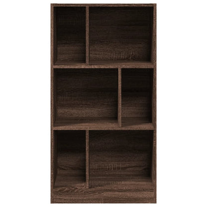 vidaXL Bookcase Brown Oak 57x28.5x107.5 cm Engineered Wood 4