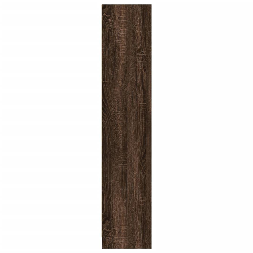 vidaXL Bookcase Brown Oak 57x28.5x107.5 cm Engineered Wood 5