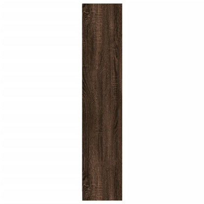 vidaXL Bookcase Brown Oak 57x28.5x107.5 cm Engineered Wood 5