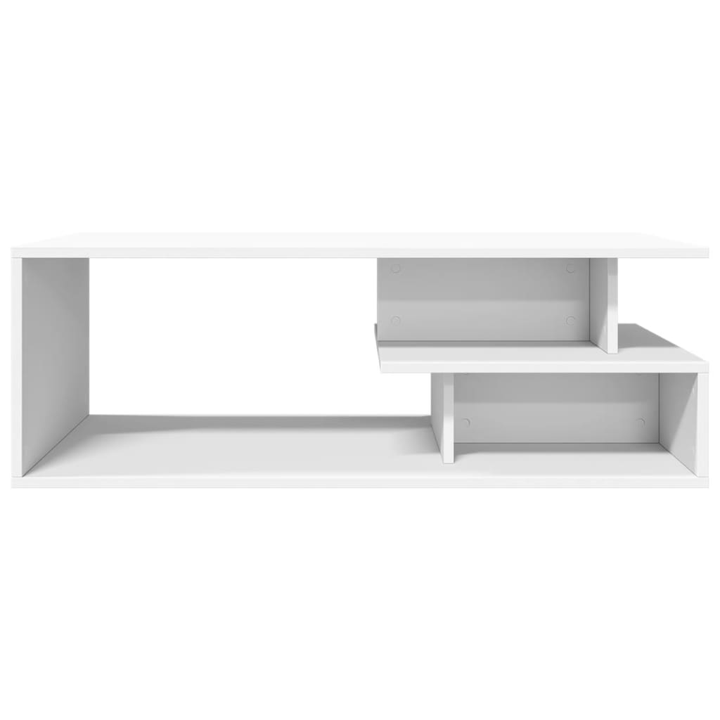 vidaXL Coffee Table White 102x55x35 cm Engineered Wood 4