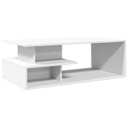 vidaXL Coffee Table White 102x55x35 cm Engineered Wood 6