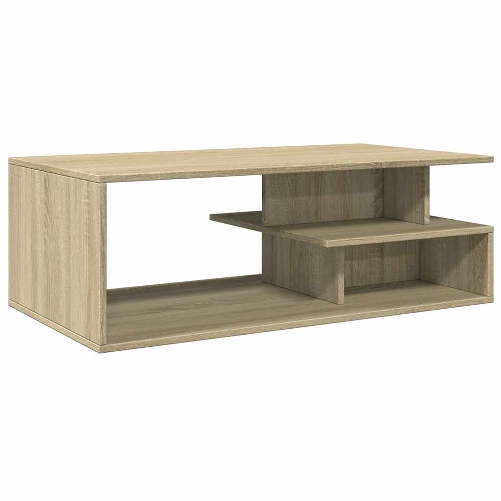 vidaXL Coffee Table Sonoma Oak 102x55x35 cm Engineered Wood 2