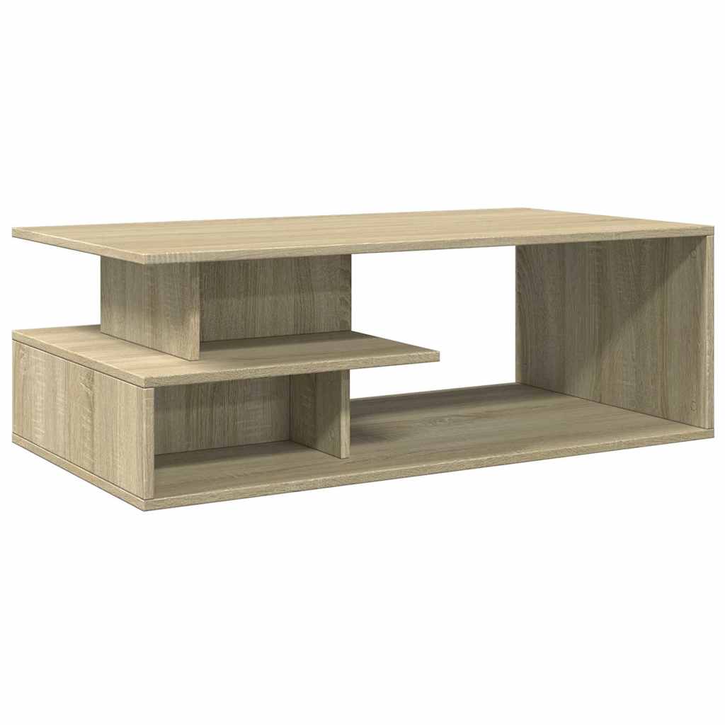vidaXL Coffee Table Sonoma Oak 102x55x35 cm Engineered Wood 6