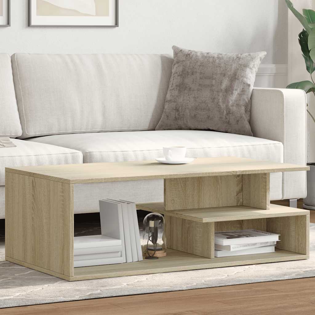 vidaXL Coffee Table Sonoma Oak 102x55x35 cm Engineered Wood 1