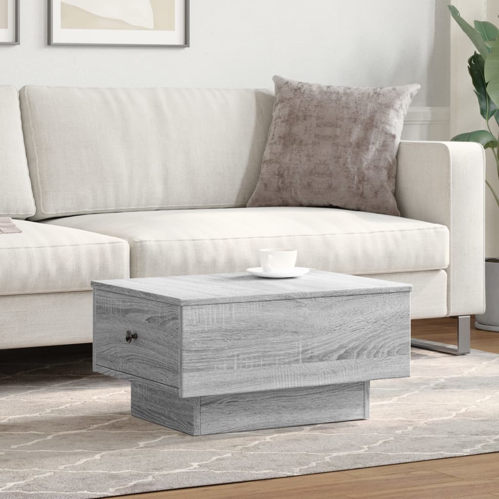 vidaXL Coffee Table Grey Sonoma 60x45x31 cm Engineered Wood 3