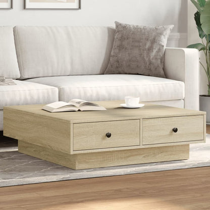 Coffee Table Engineered Wood Width 90 cm Sonoma oak 28 cm 90 cm