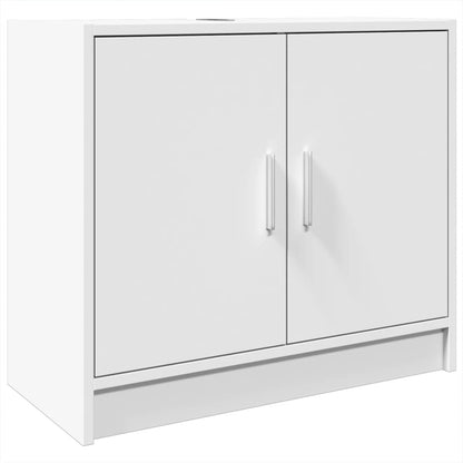 vidaXL Sink Cabinet White 63x29x55 cm Engineered Wood 2