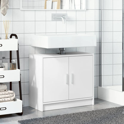 vidaXL Sink Cabinet White 63x29x55 cm Engineered Wood 3