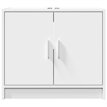 vidaXL Sink Cabinet White 63x29x55 cm Engineered Wood 4