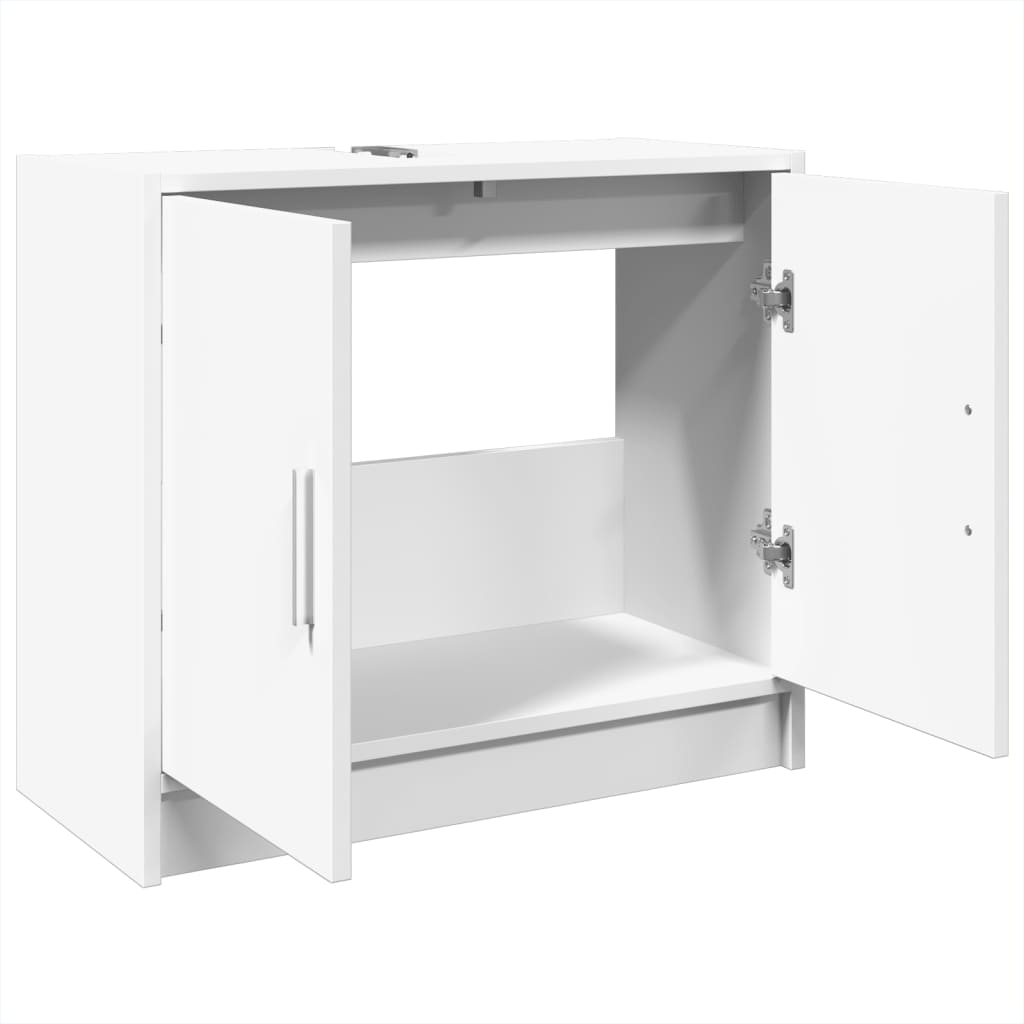 vidaXL Sink Cabinet White 63x29x55 cm Engineered Wood 5