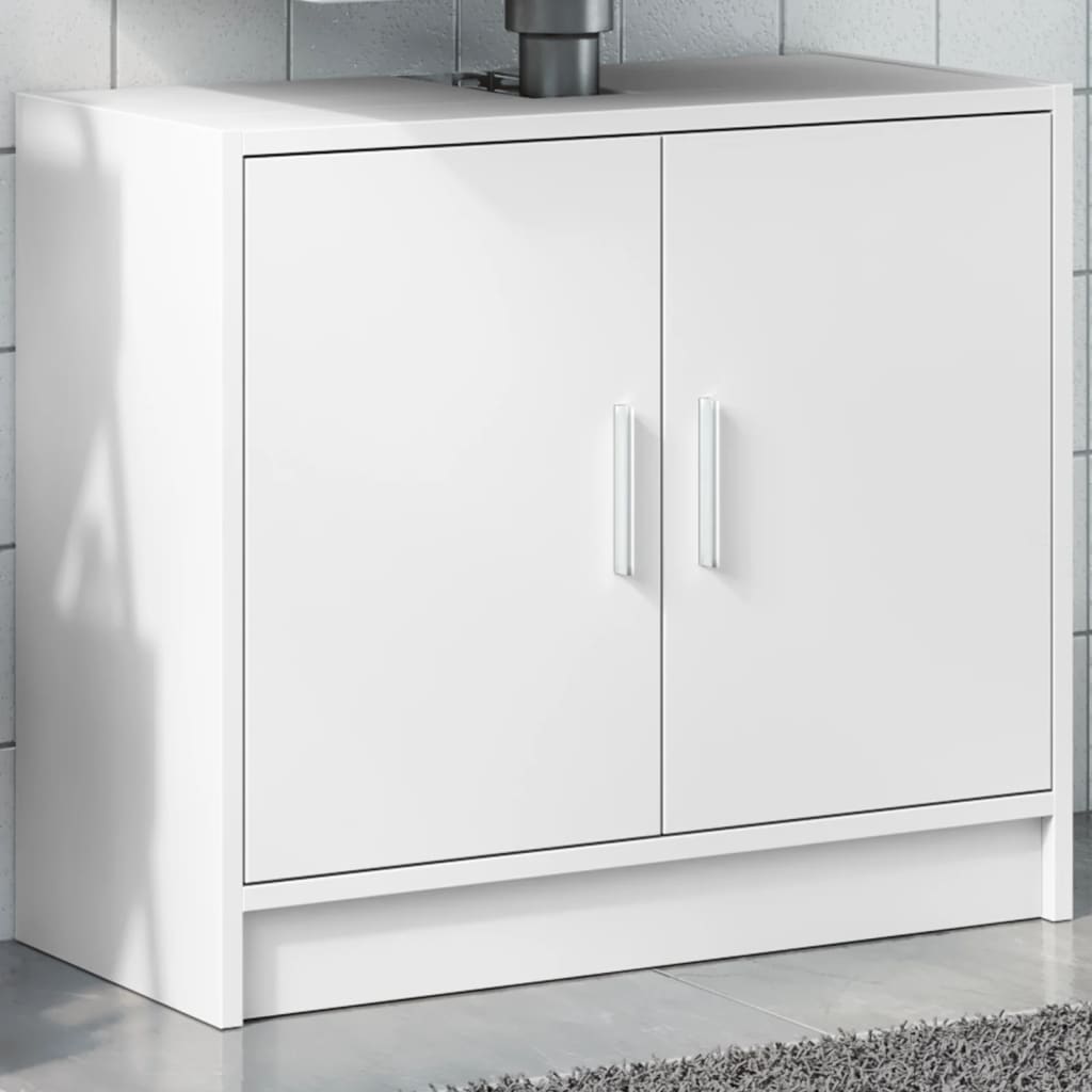 vidaXL Sink Cabinet White 63x29x55 cm Engineered Wood 1