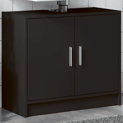 vidaXL Sink Cabinet Black 63x29x55 cm Engineered Wood 1
