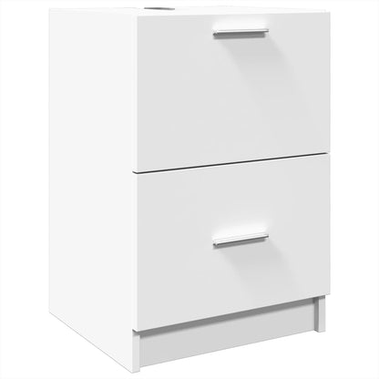 vidaXL Sink Cabinet White 40x37x59 cm Engineered Wood 2