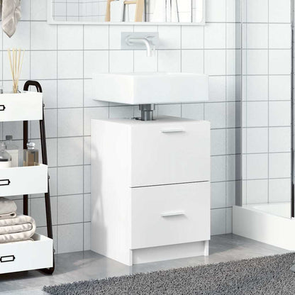 vidaXL Sink Cabinet White 40x37x59 cm Engineered Wood 3