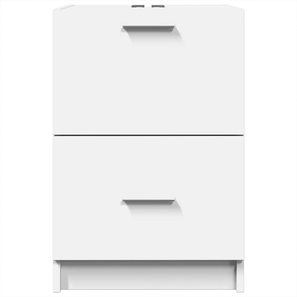 vidaXL Sink Cabinet White 40x37x59 cm Engineered Wood 4