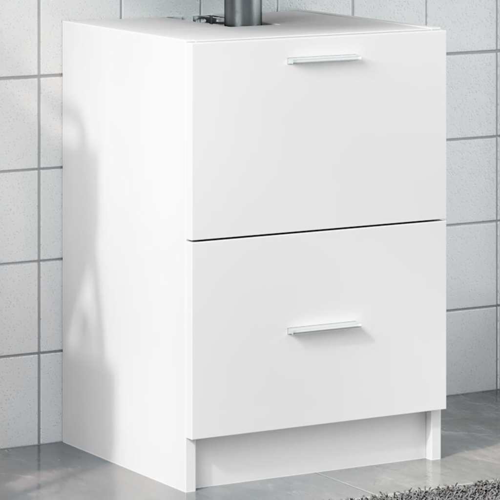 vidaXL Sink Cabinet White 40x37x59 cm Engineered Wood 1