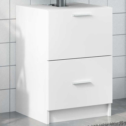 vidaXL Sink Cabinet White 40x37x59 cm Engineered Wood 1