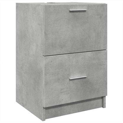 vidaXL Sink Cabinet Concrete Grey 40x37x59 cm Engineered Wood 2