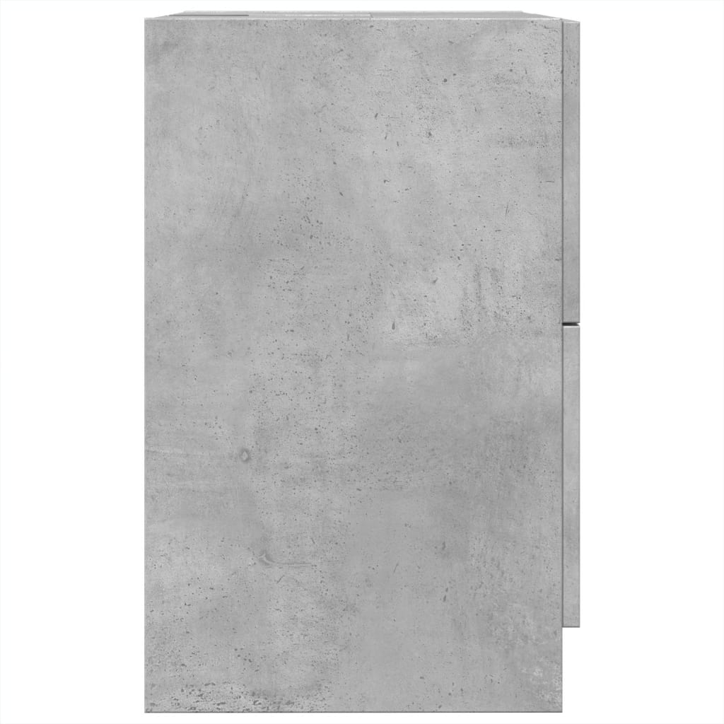 vidaXL Sink Cabinet Concrete Grey 40x37x59 cm Engineered Wood 6