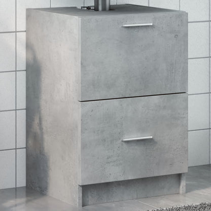 vidaXL Sink Cabinet Concrete Grey 40x37x59 cm Engineered Wood 1