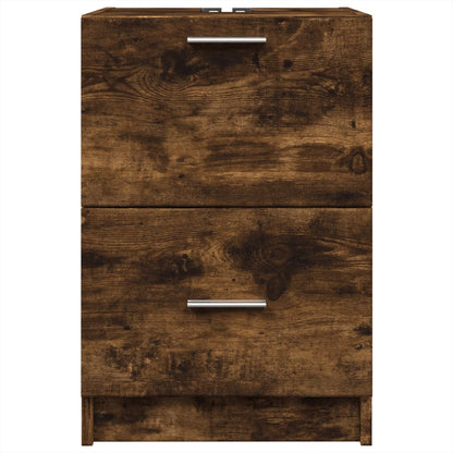 vidaXL Sink Cabinet | Smoked Oak | Engineered Wood | 40x37x59 cm 4